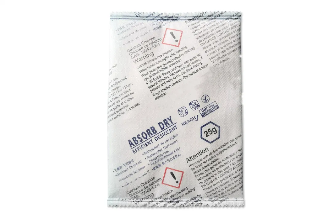 Mould Proof Double-Layer 2g Calcium Chloride Desiccants for Footwear